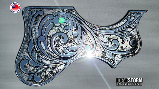 Custom Acoustic Guitar Pickguards in Acrylic Mirror Now Available!