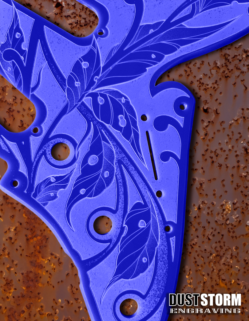 Custom Laser Engraved Solid Color Acrylic Pickguards