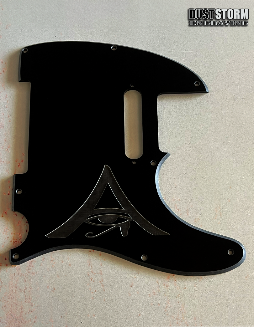 Custom Laser Engraved Solid Color Acrylic Pickguards