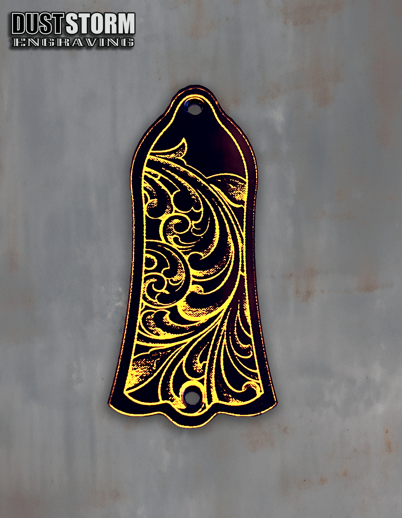 Truss Rod Cover for Gibson Les Paul Style Guitar in Acrylic Mirror
