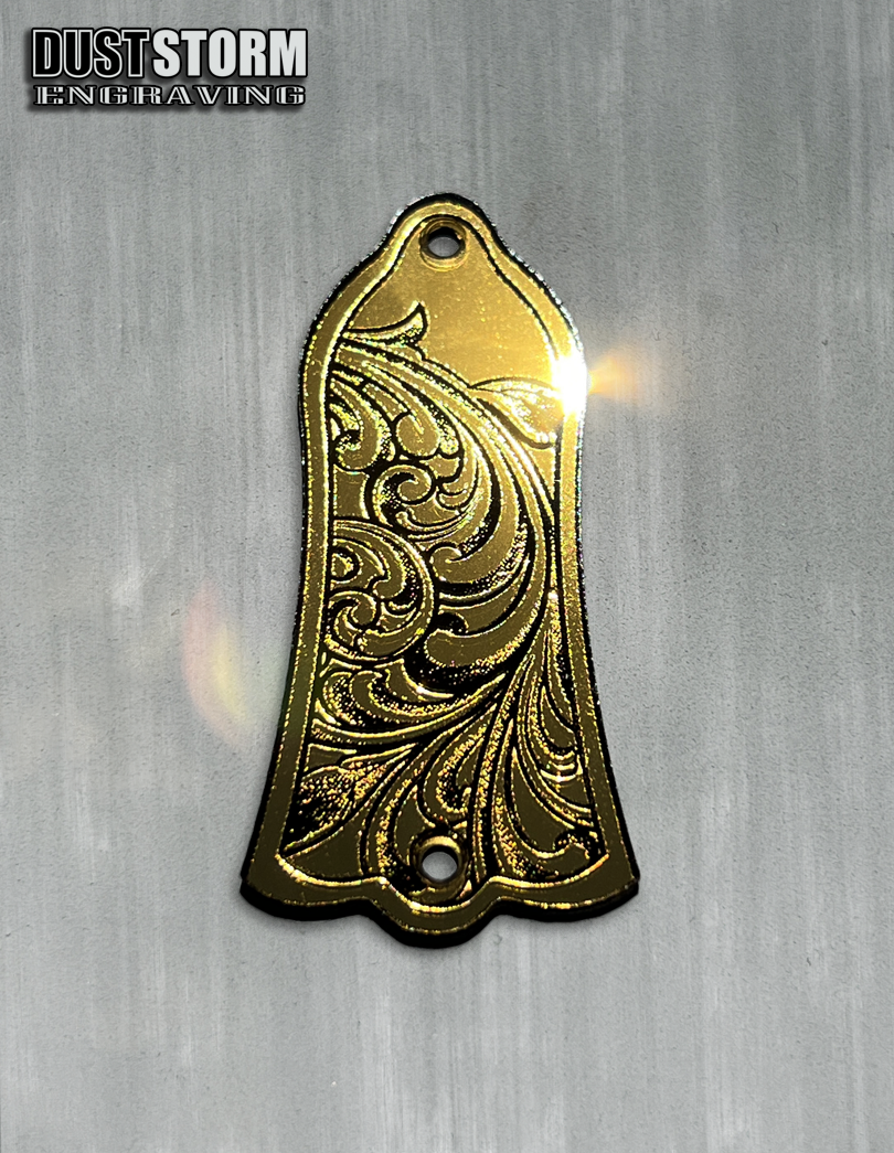 Truss Rod Cover for Gibson Les Paul Style Guitar in Acrylic Mirror