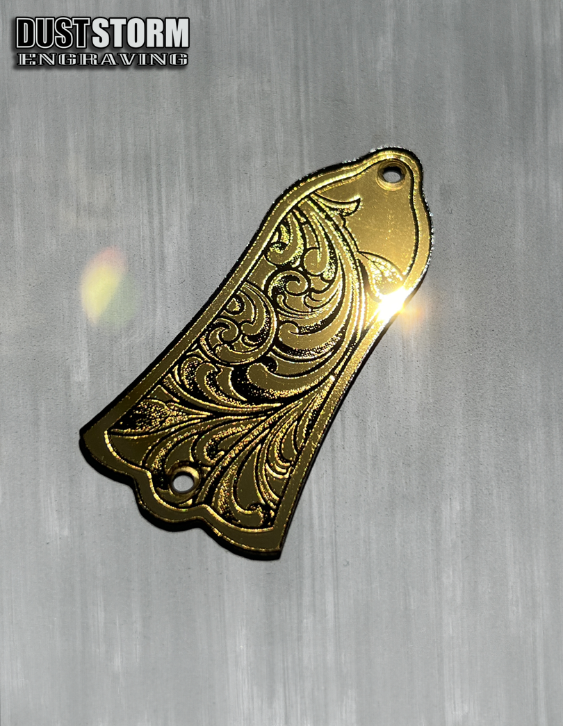 Truss Rod Cover for Gibson Les Paul Style Guitar in Acrylic Mirror