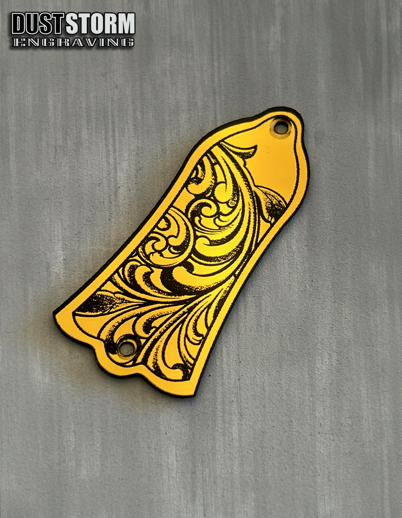 Truss Rod Cover for Gibson Les Paul Style Guitar in Acrylic Mirror