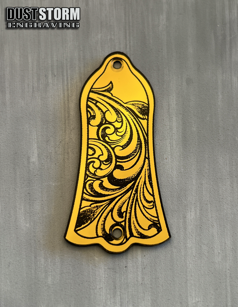 Truss Rod Cover for Gibson Les Paul Style Guitar in Acrylic Mirror