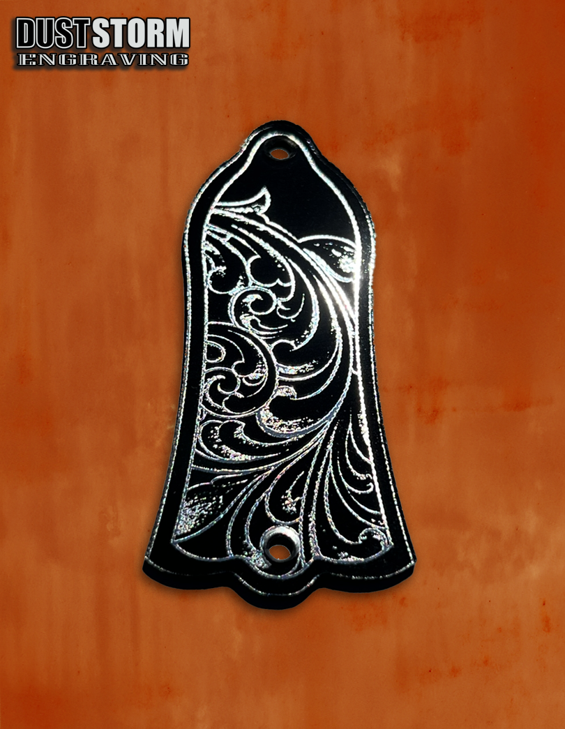 Truss Rod Cover for Gibson Les Paul Style Guitar in Acrylic Mirror