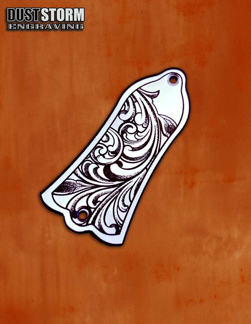 Truss Rod Cover for Gibson Les Paul Style Guitar in Acrylic Mirror