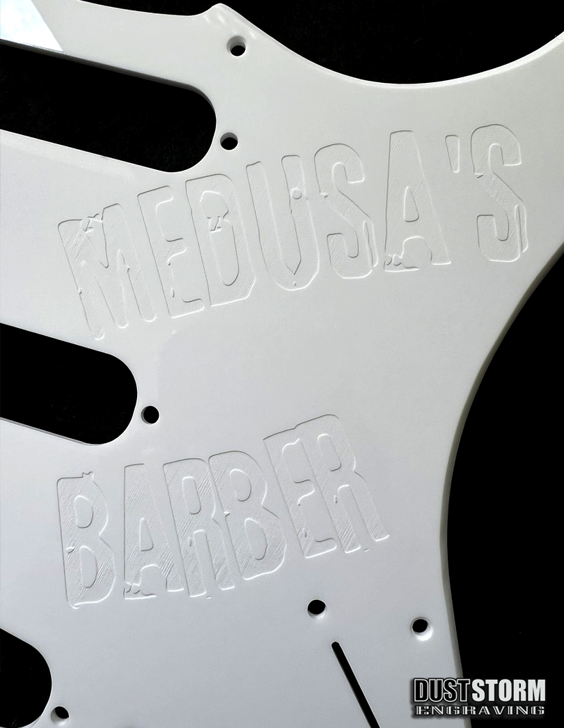 Custom Laser Engraved Solid Color Acrylic Pickguards