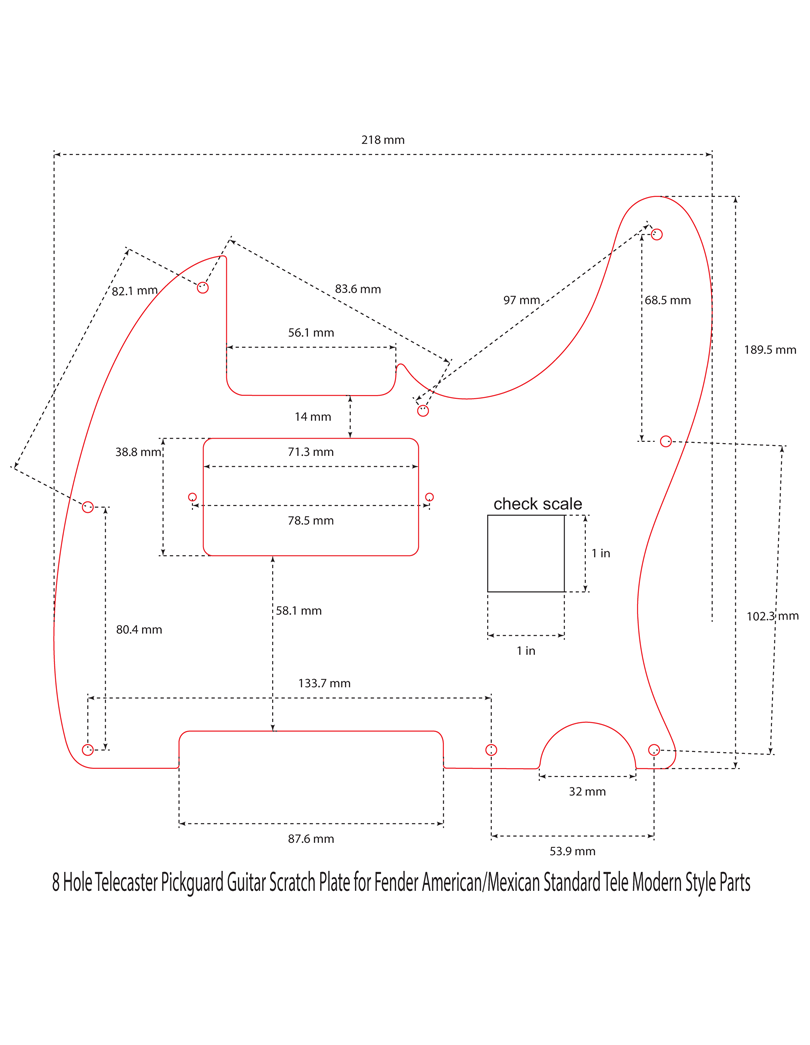 Silver Telecaster Pickguard and Toggle Control Plate Bundle