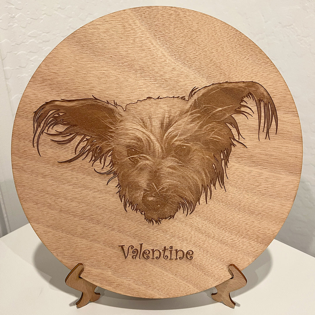 Custom Pet Portraits on Wood Circles