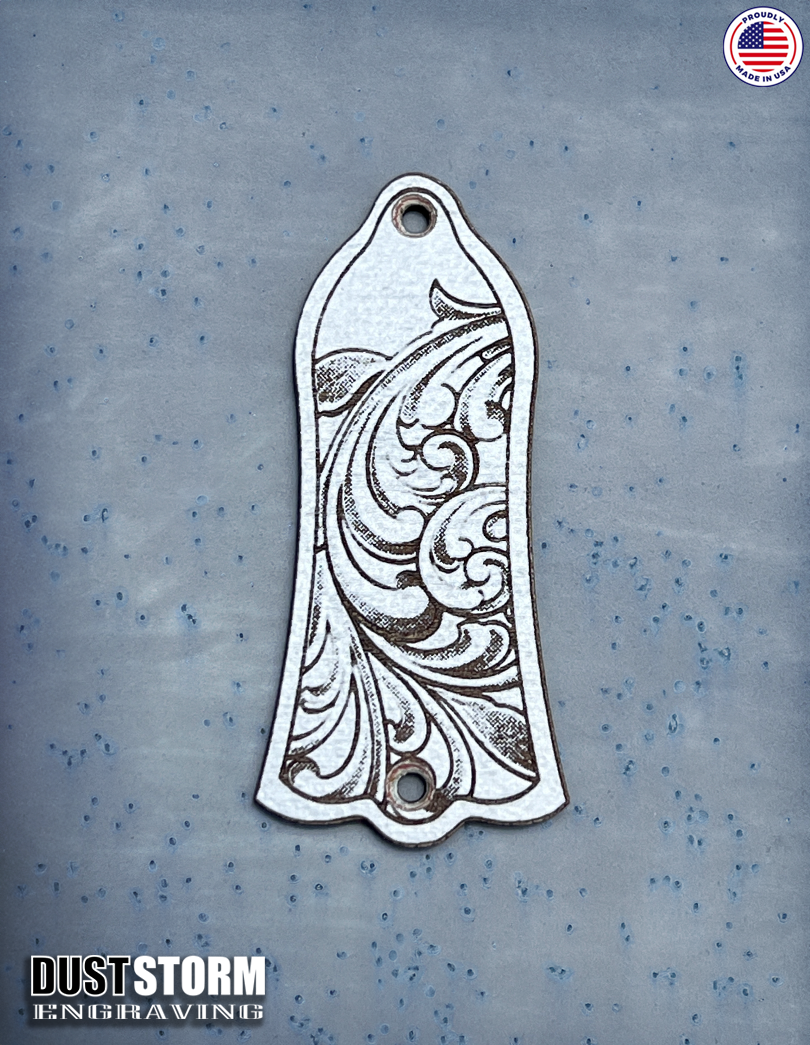 Truss Rod Cover for Gibson Les Paul Style Guitar in Cherry Wood Veneer