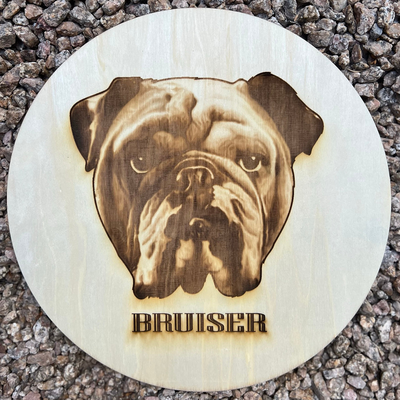 Custom Pet Portraits on Wood Circles