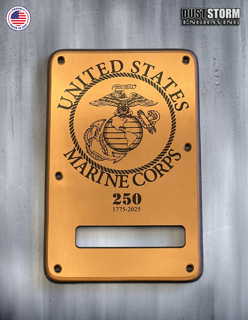 Custom Laser Engraved Mirrored Acrylic Pickguards