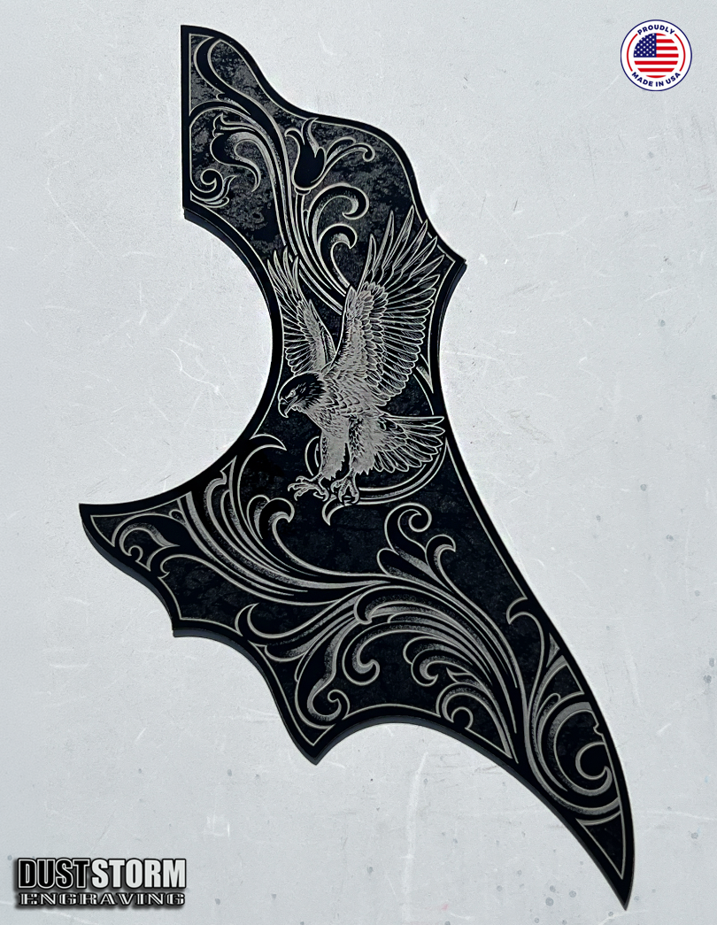 Epiphone FT 120 Masterbilt Excellente Style Acoustic Guitar Pickguards in Solid Black Acrylic