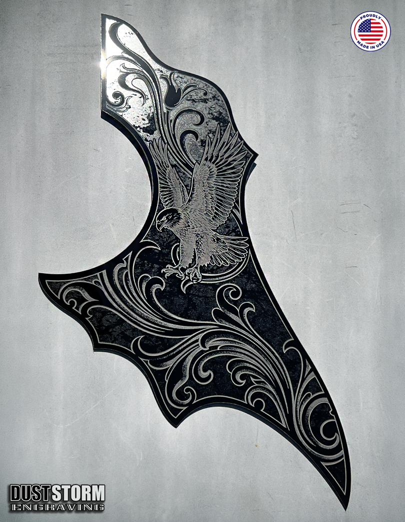 Epiphone FT 120 Masterbilt Excellente Style Acoustic Guitar Pickguards in Solid Black Acrylic