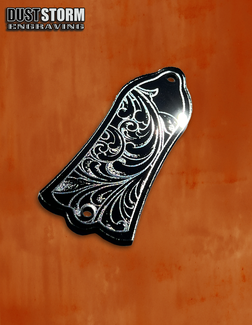 Truss Rod Cover for Gibson Les Paul Style Guitar in Acrylic Mirror