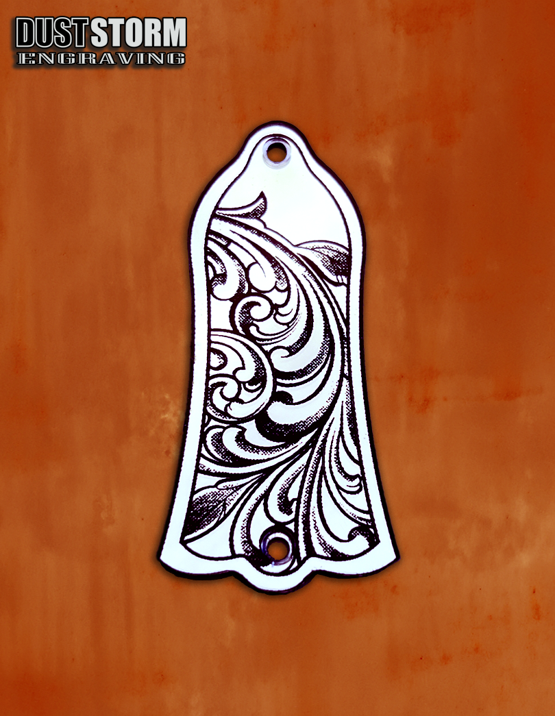 Truss Rod Cover for Gibson Les Paul Style Guitar in Acrylic Mirror
