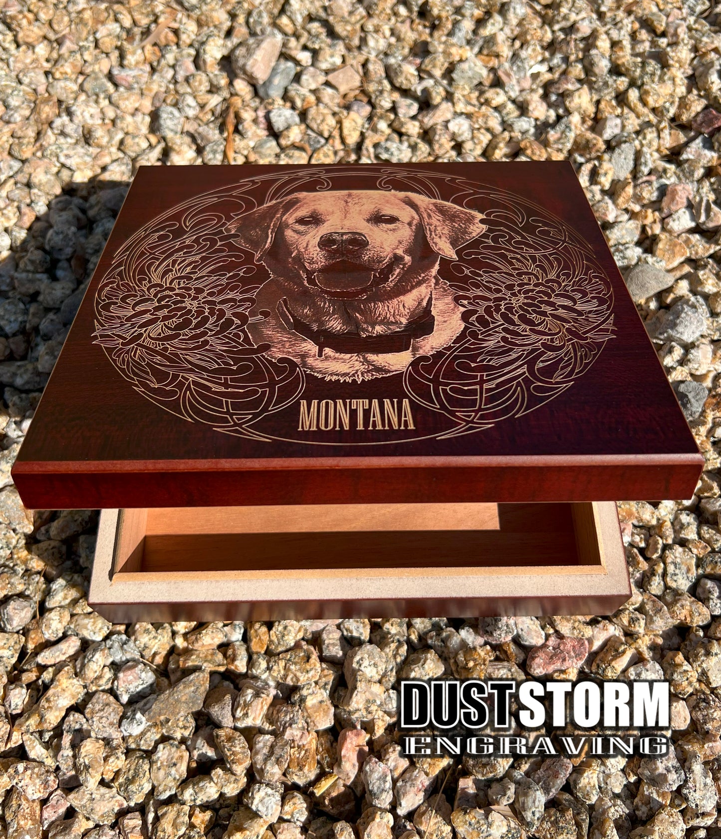 Pet Portrait Keepsake Boxes