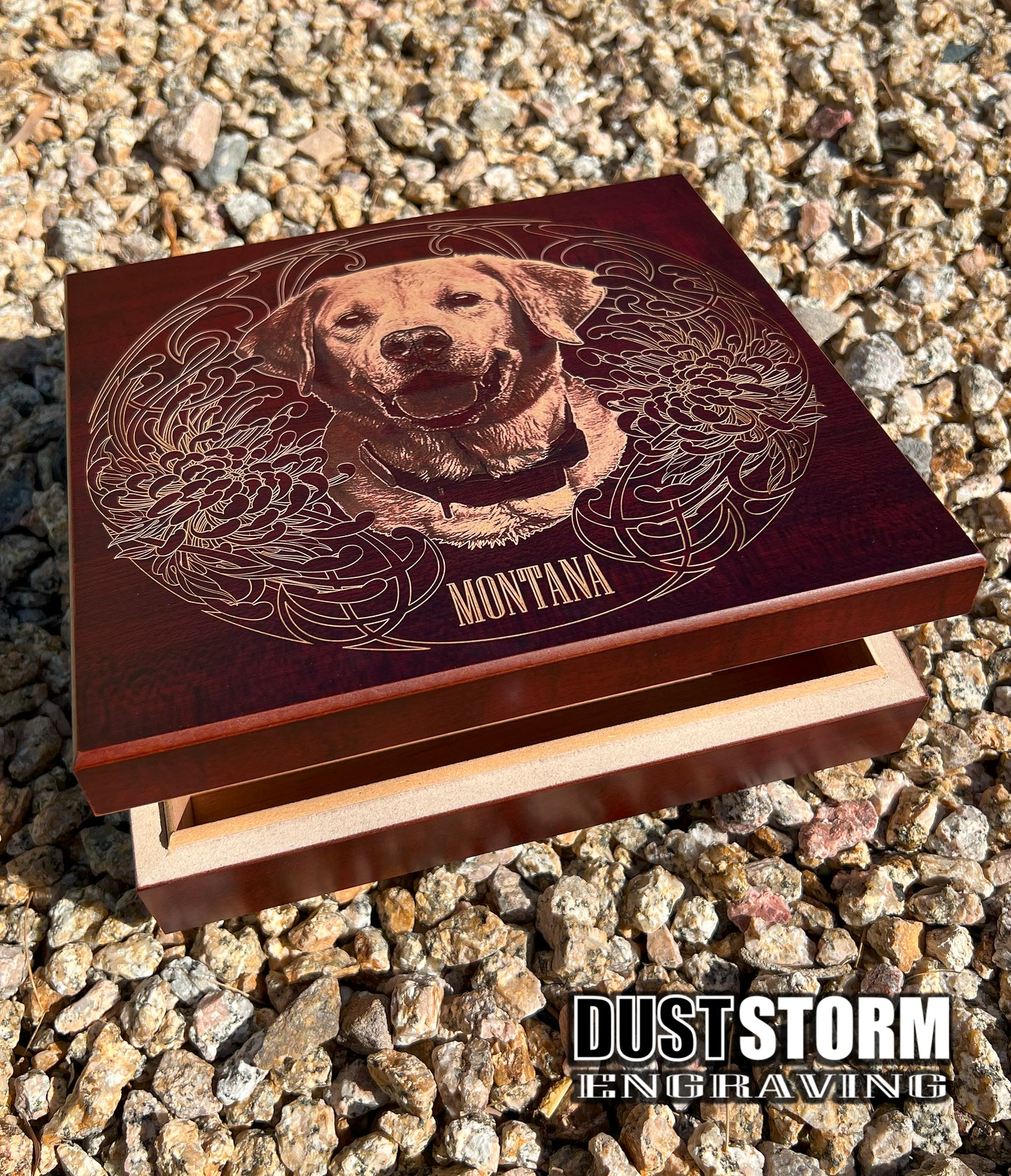 Pet Portrait Keepsake Boxes