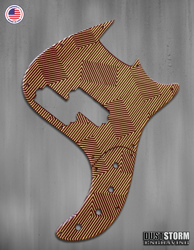 Custom Laser Engraved Mirrored Acrylic Pickguards
