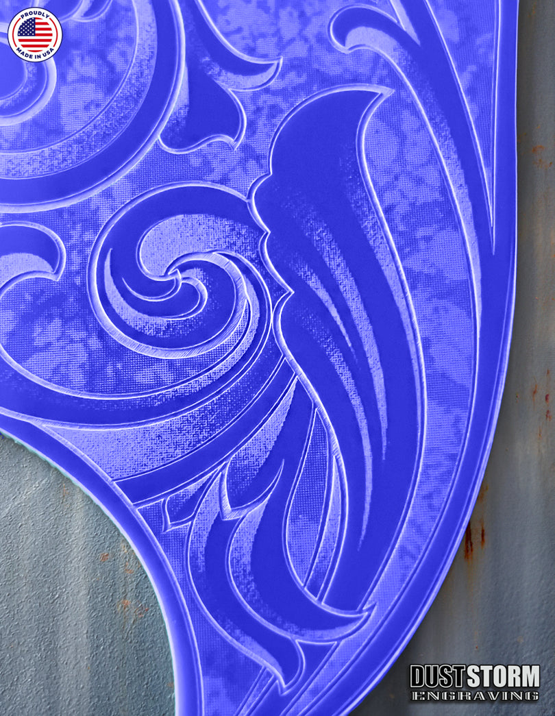 Custom Acoustic Guitar Pickguards in Glossy Acrylic 12 Solid Colors