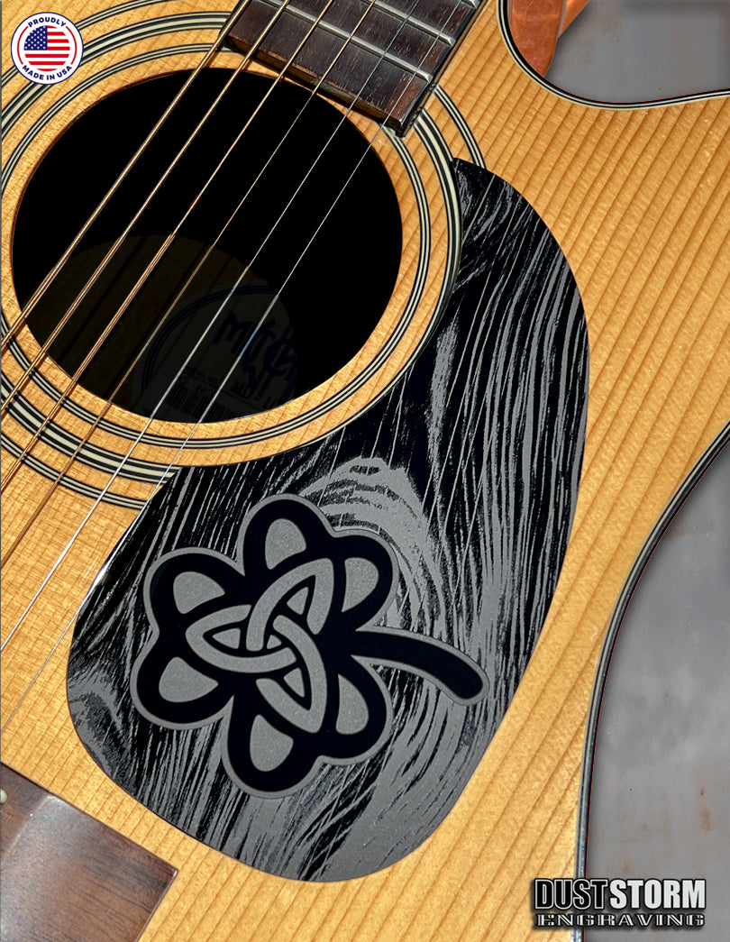 Custom Acoustic Guitar Pickguards in Glossy Acrylic 12 Solid Colors
