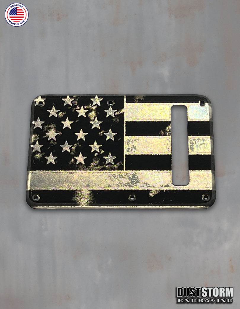 American Flag Tremolo Covers - Acrylic Mirror- 6 Colors