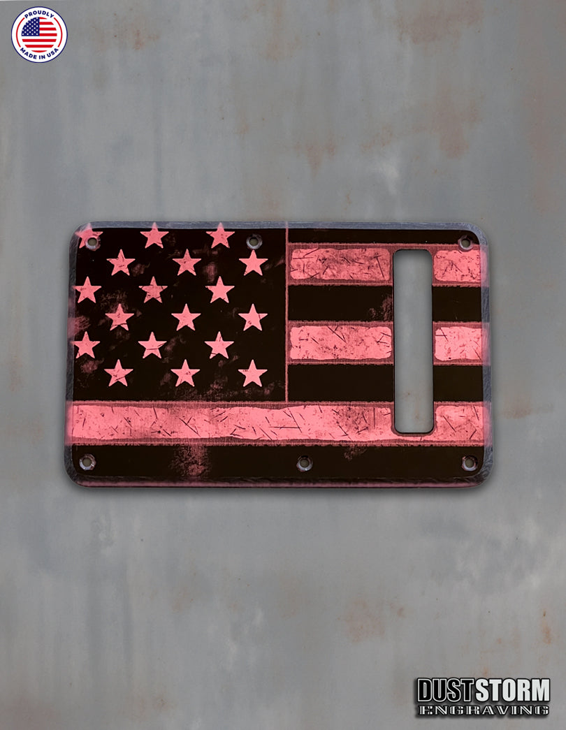 American Flag Tremolo Covers - Acrylic Mirror- 6 Colors