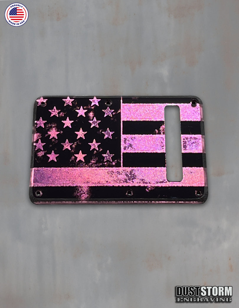 American Flag Tremolo Covers - Acrylic Mirror- 6 Colors