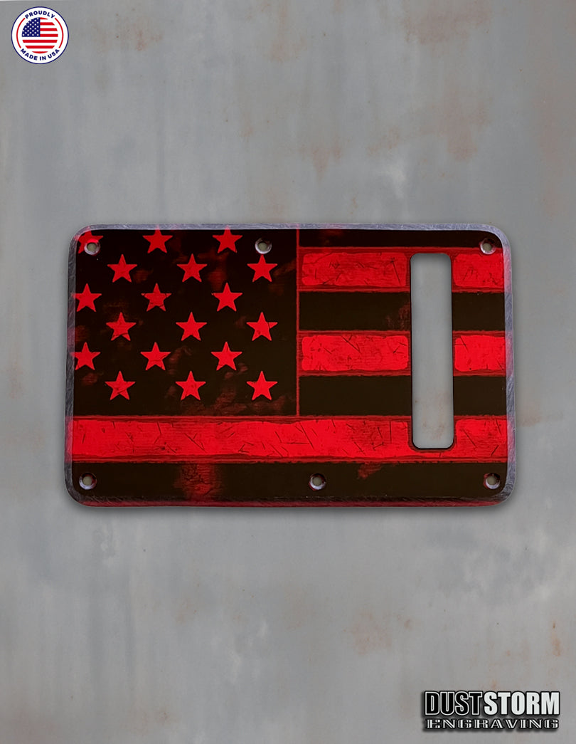 American Flag Tremolo Covers - Acrylic Mirror- 6 Colors