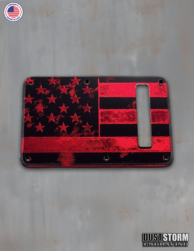 American Flag Tremolo Covers - Acrylic Mirror- 6 Colors