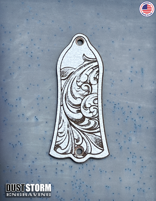 Truss Rod Cover for Gibson Les Paul Style Guitar in Cherry Wood Veneer