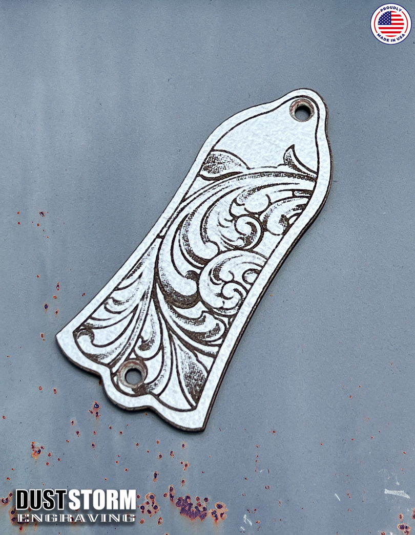 Truss Rod Cover for Gibson Les Paul Style Guitar in Cherry Wood Veneer